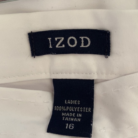 IZOD A Line Skort Women’s 16 White High Waisted Golf Tennis Core Plus size - Picture 8 of 11